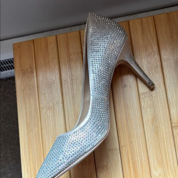 INC International Concepts Silver Crystal-Accented Stiletto Pumps - Picture 5 of 15